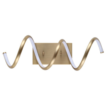 Scribble 7" Modern Metal Integrated LED Vanity Light Sconce